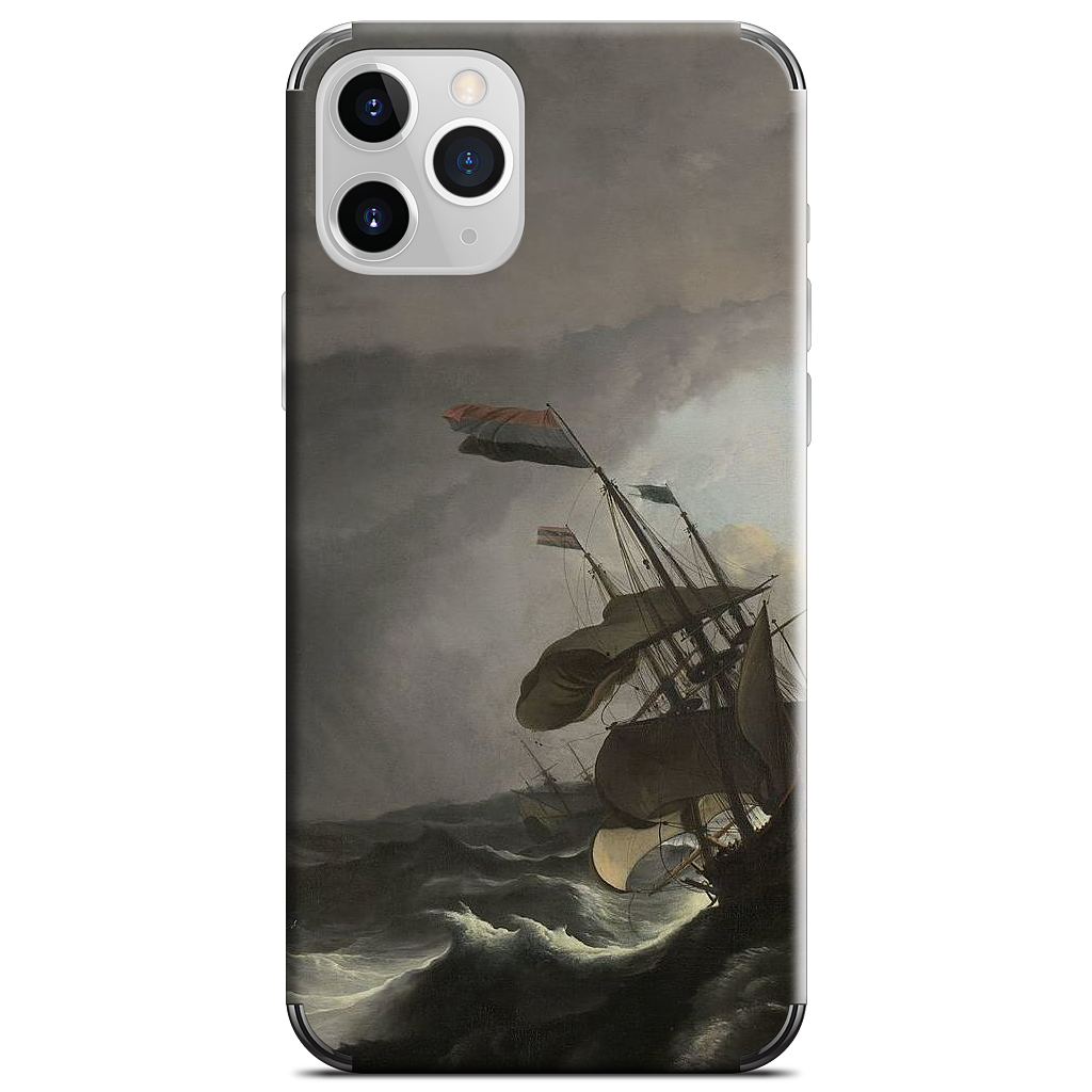 Warships During a Storm iPhone Skin