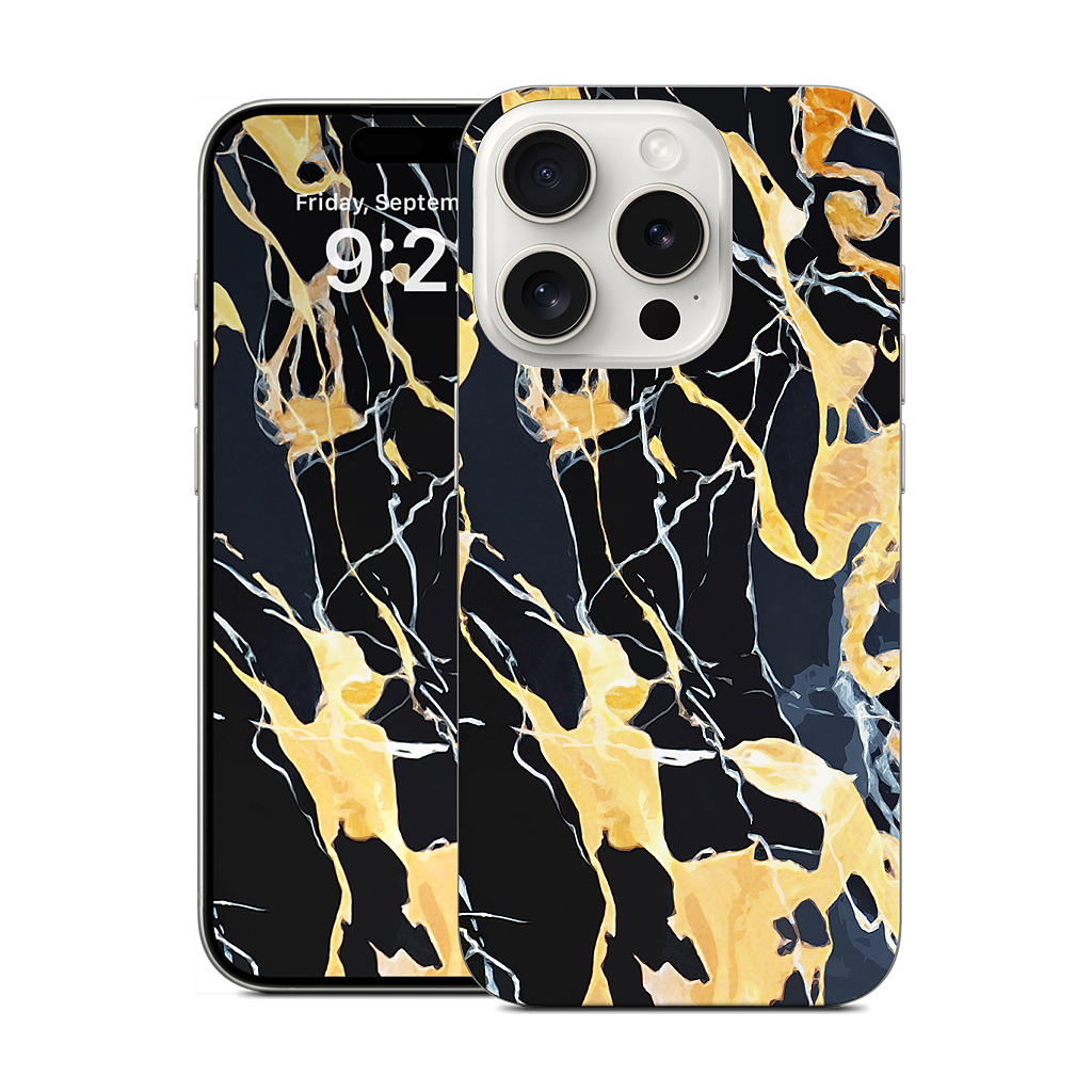 Black Marble iPhone Skin