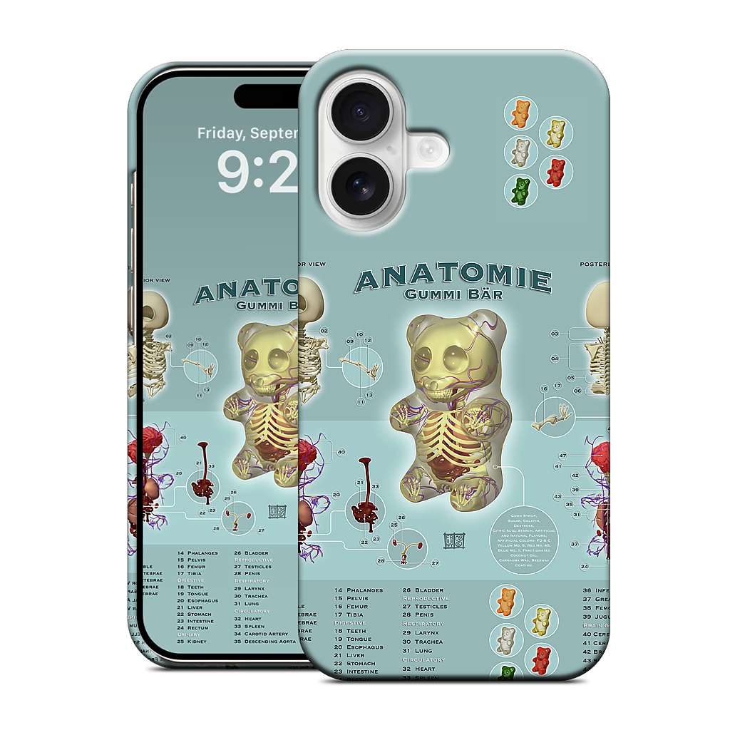 Gummi Anatomie iPhone Case