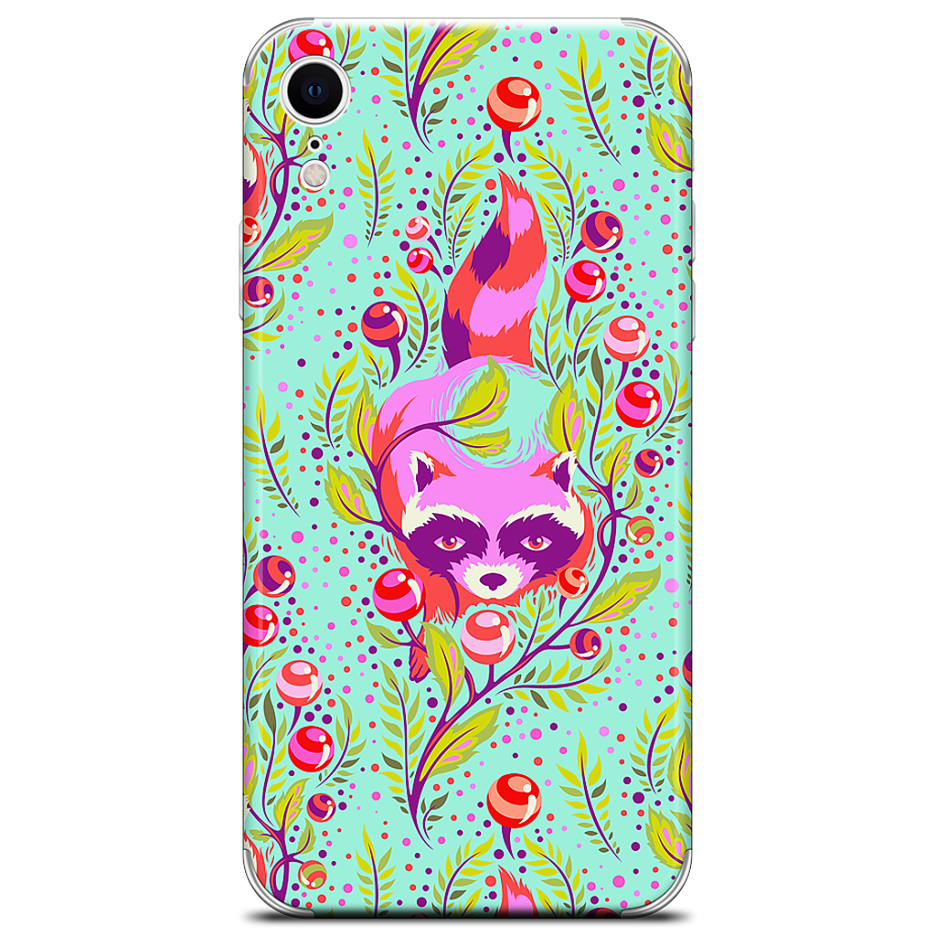 Raccoon Poppy iPhone Skin