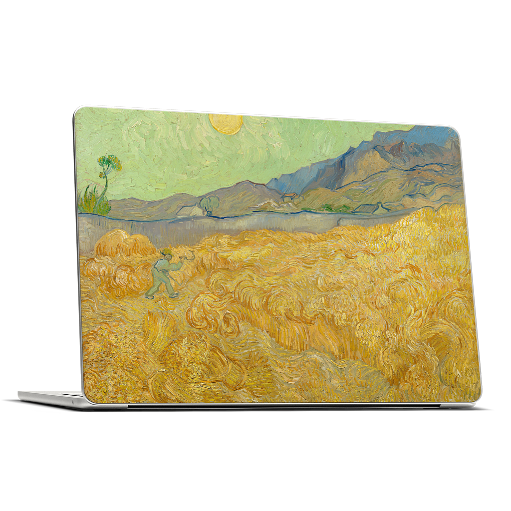 Wheatfield with a Reaper MacBook Skin