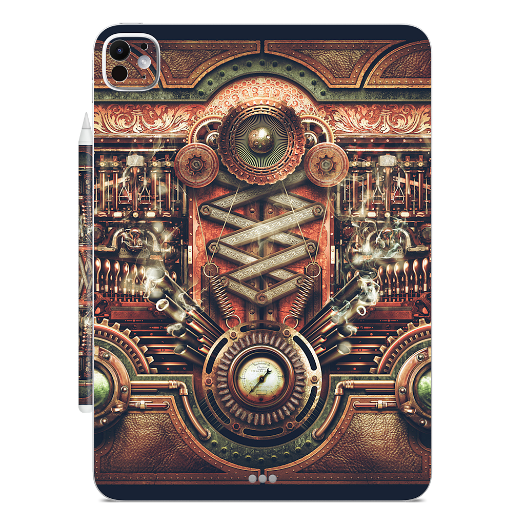 Steampunk Motherboard iPad Skin