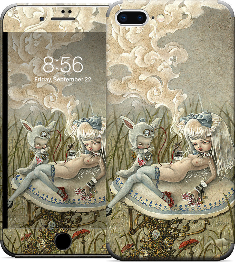 Alice and the Caterpillar iPhone Skin