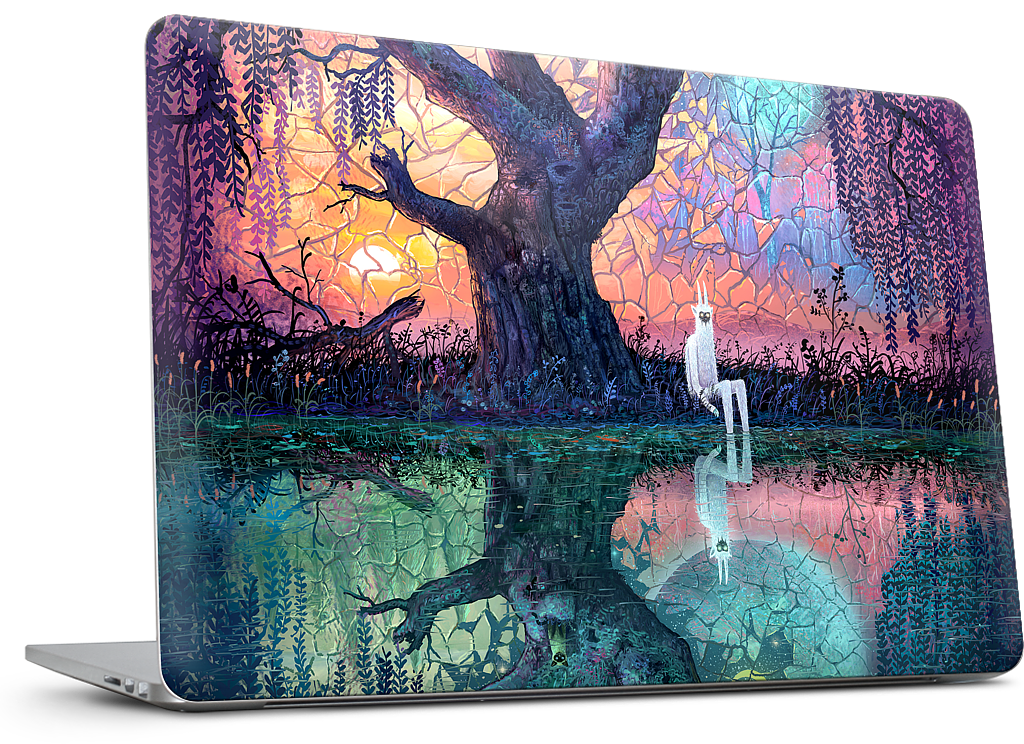 On the Banks of Broken Worlds MacBook Skin