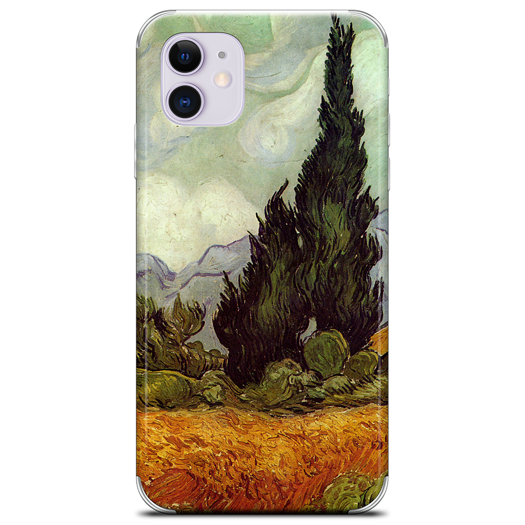 A Wheatfield with Cypresses iPhone Skin