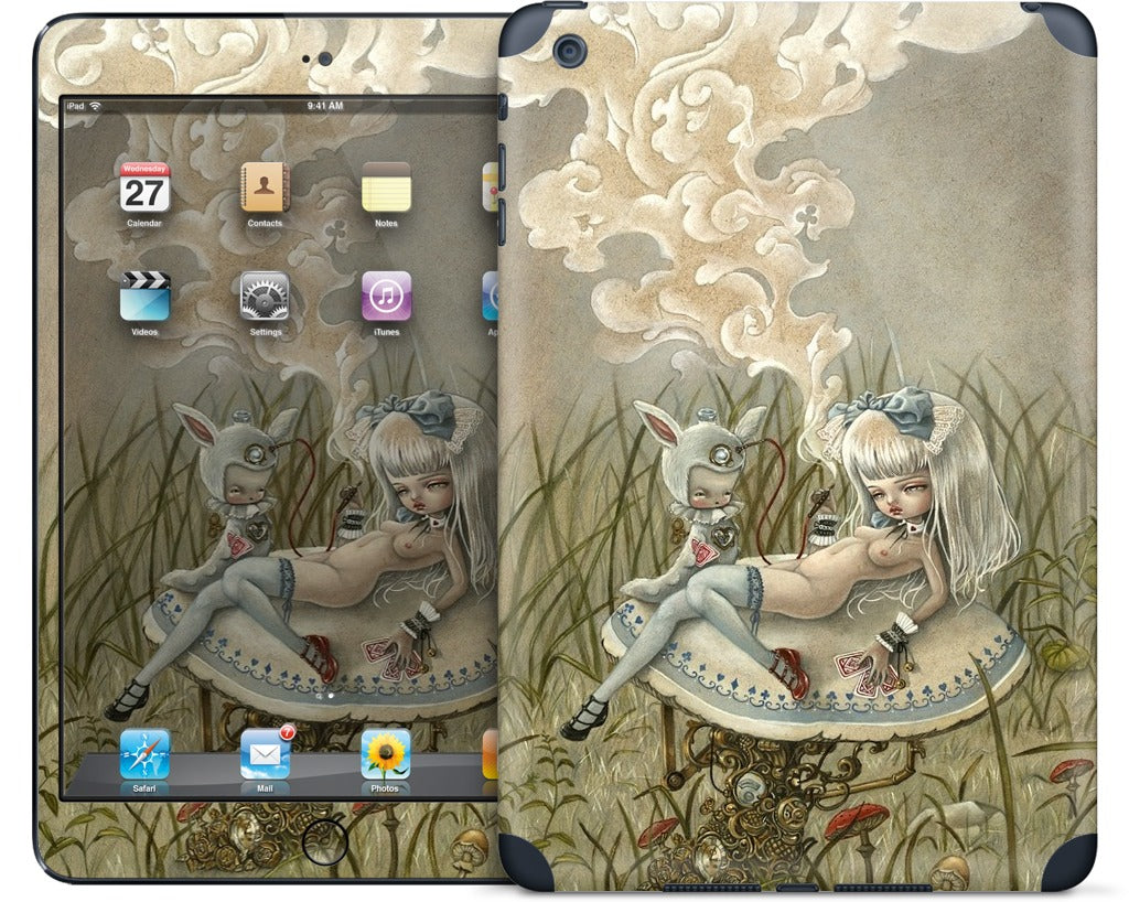 Alice and the Caterpillar iPad Skin