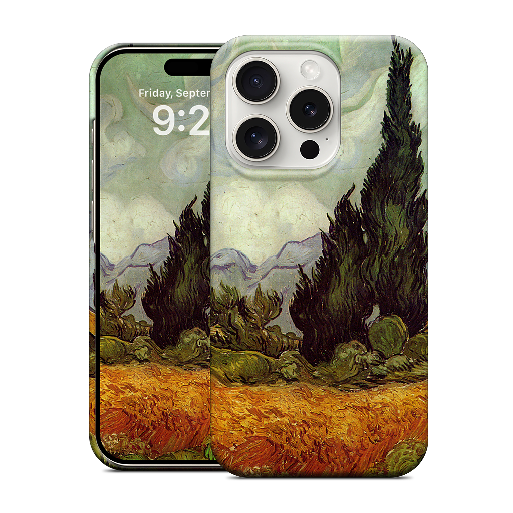 A Wheatfield with Cypresses iPhone Case