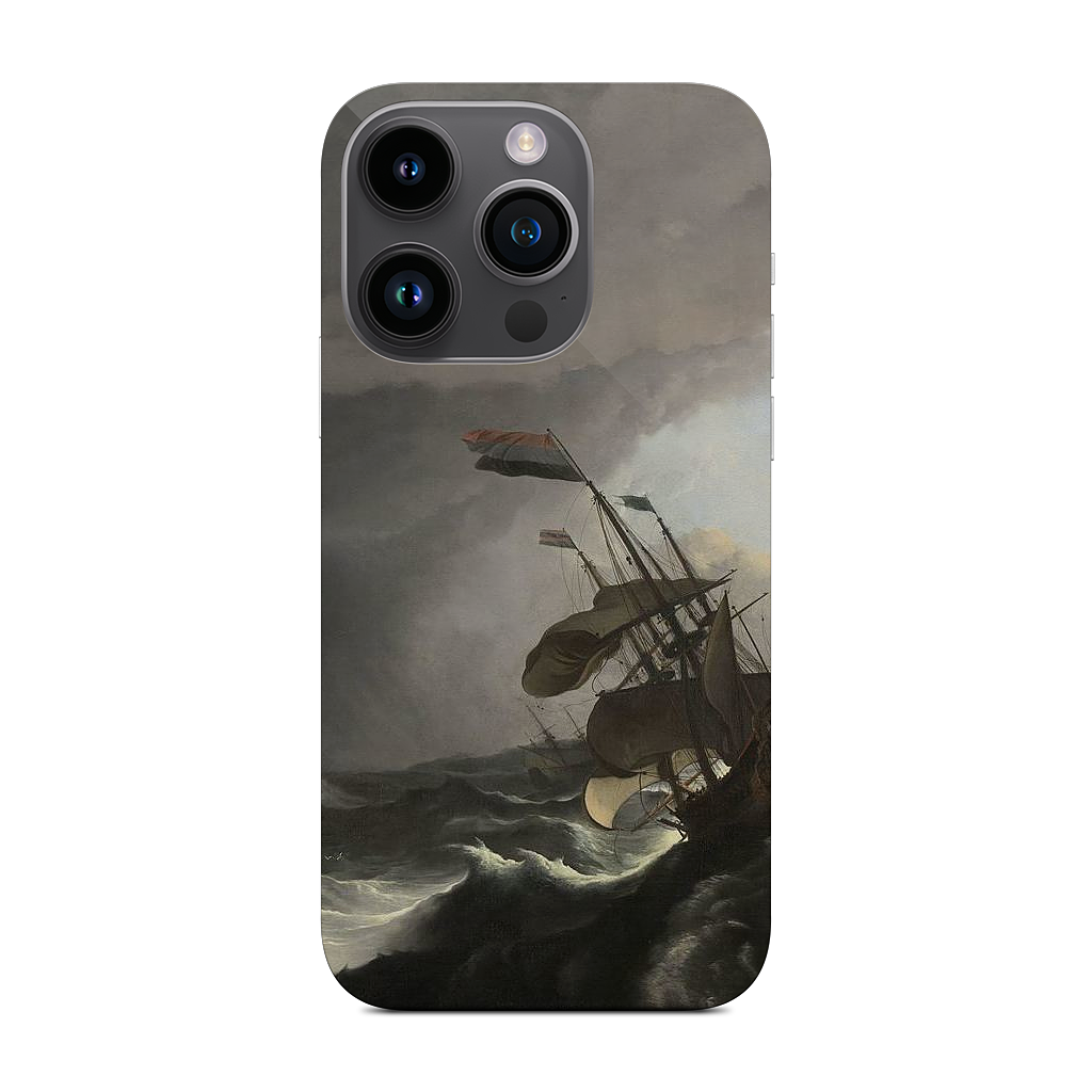 Warships During a Storm iPhone Skin