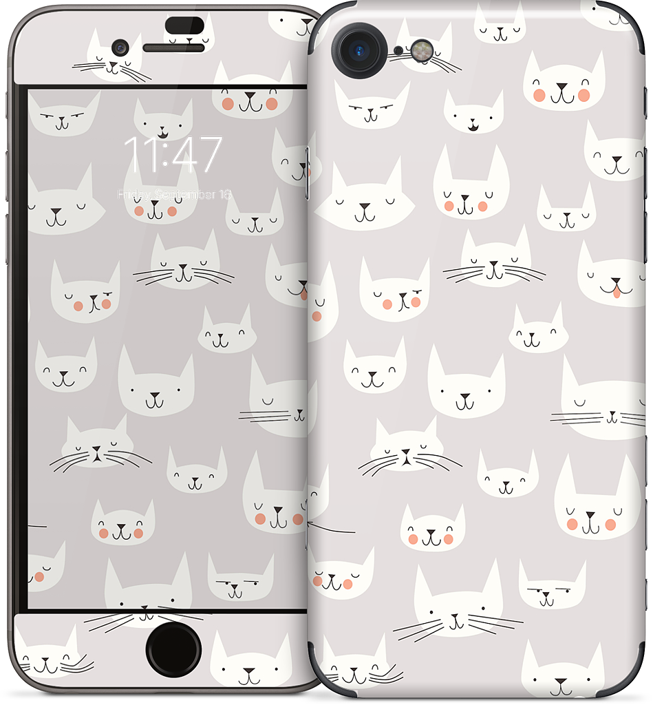 Cat Faces iPhone Skin