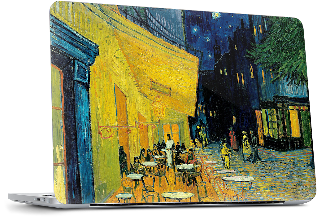 Cafe at Night MacBook Skin