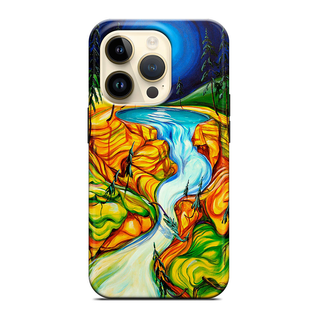 Cup Of Life Athabasca Falls Jasper iPhone Case