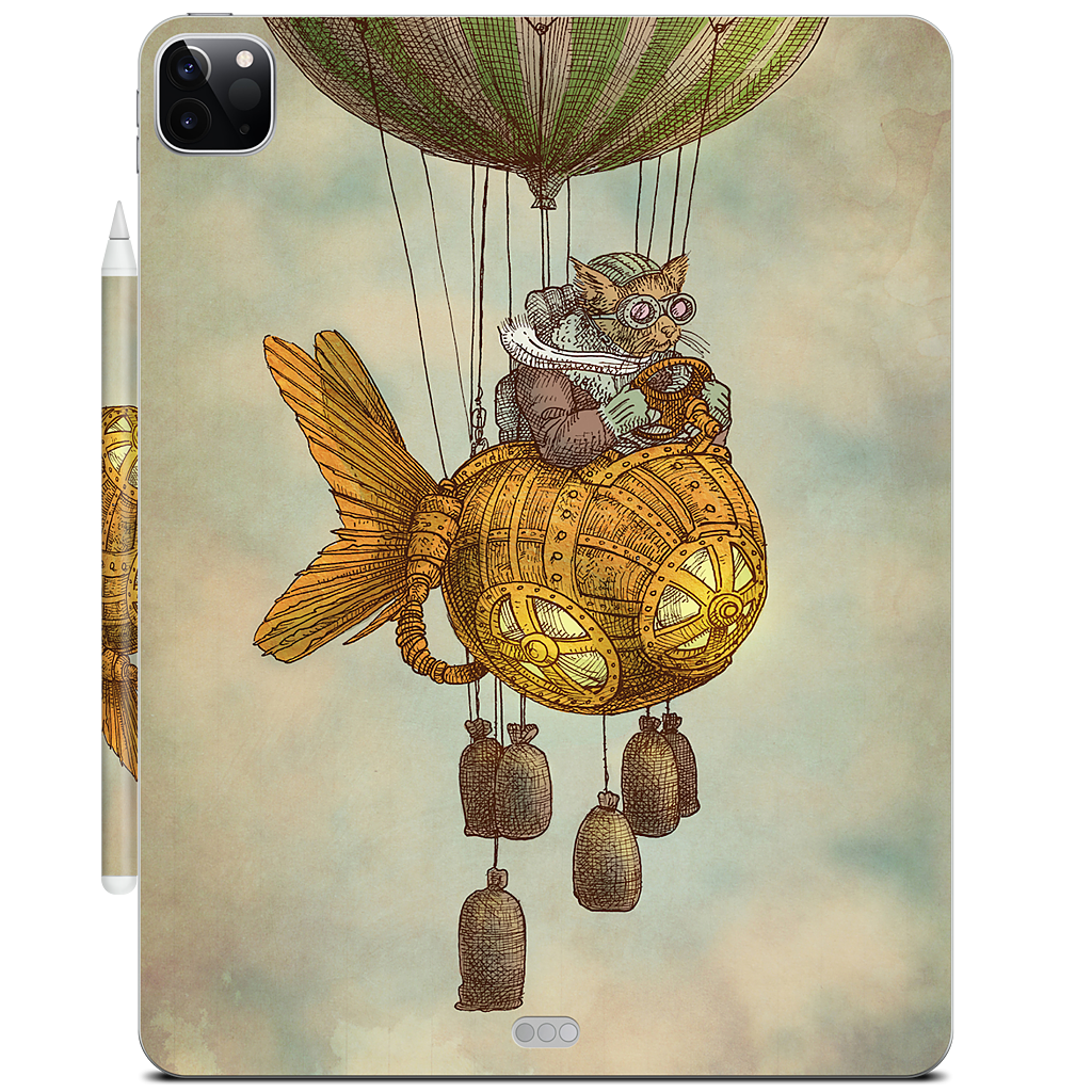 Around The World In A GoldfishFlyer iPad Skin