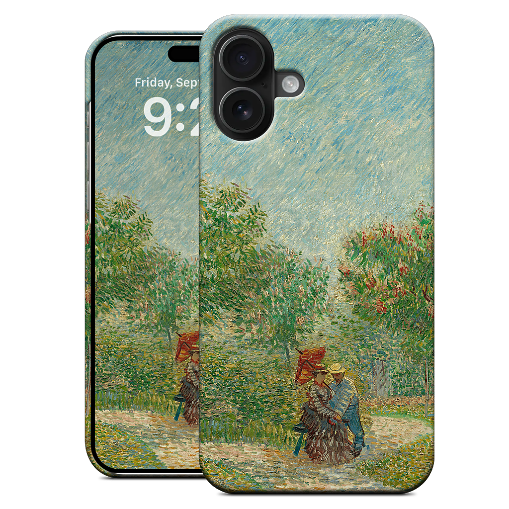 Garden with Courting Couples iPhone Case