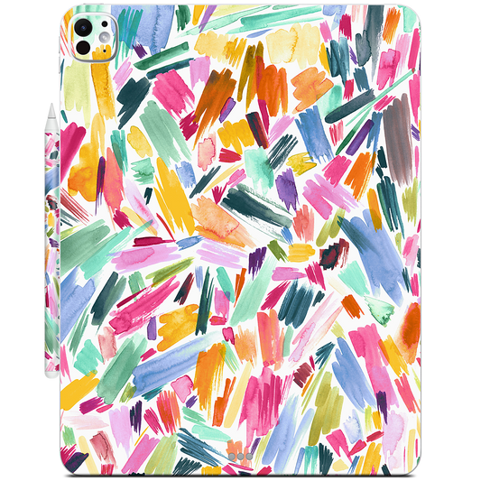 Colorful Abstract Strokes iPad Skin