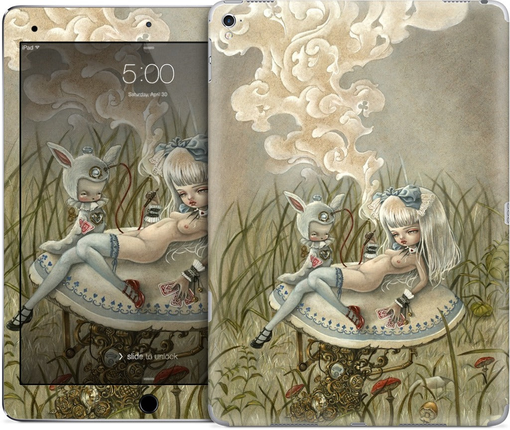 Alice and the Caterpillar iPad Skin