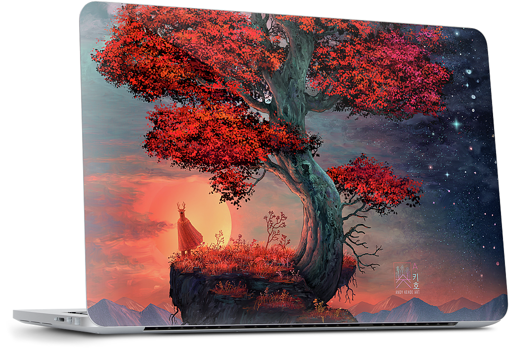 Light & Dark in Equal Parts MacBook Skin