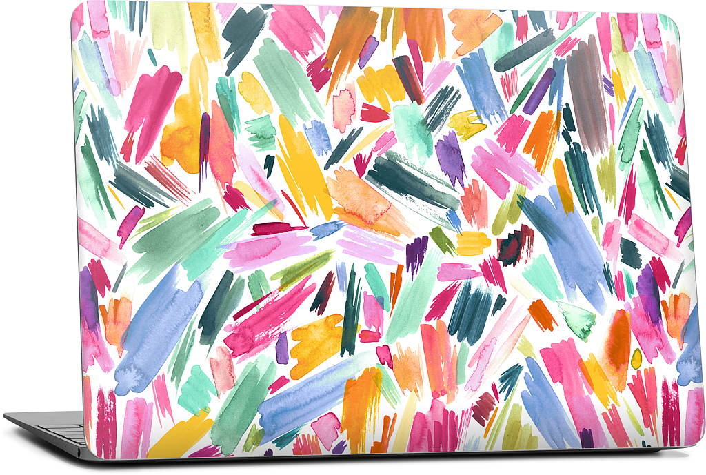 Colorful Abstract Strokes MacBook Skin