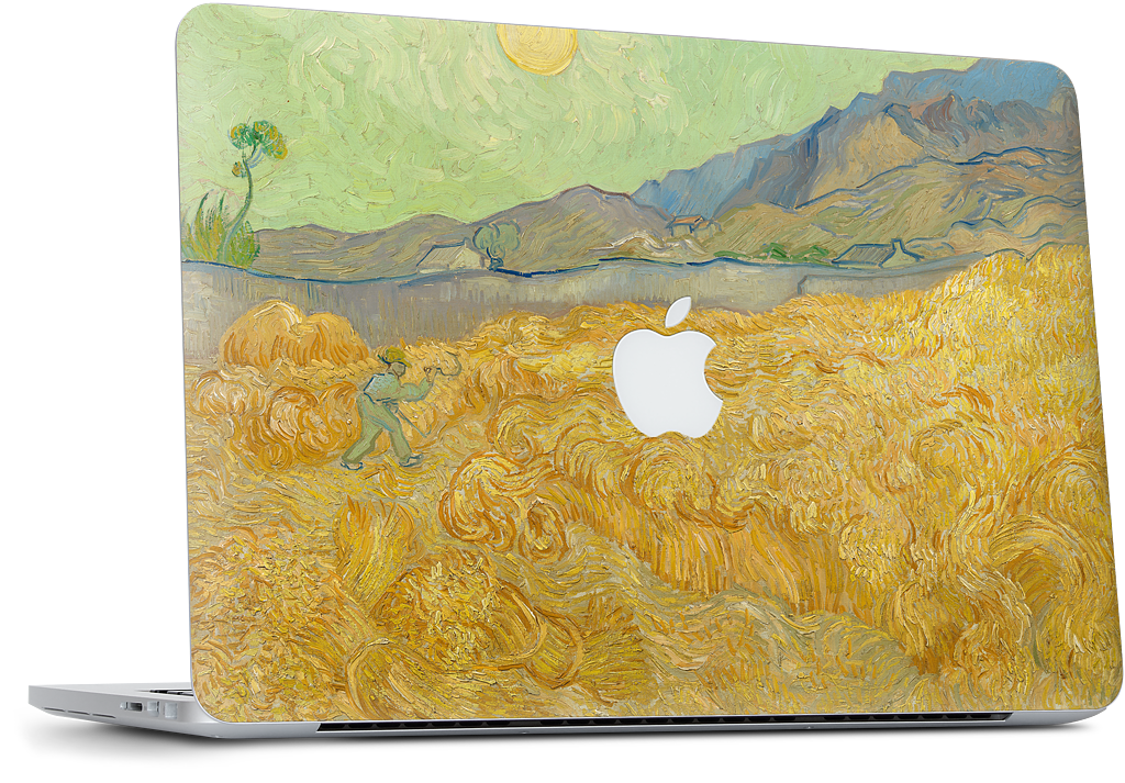 Wheatfield with a Reaper MacBook Skin