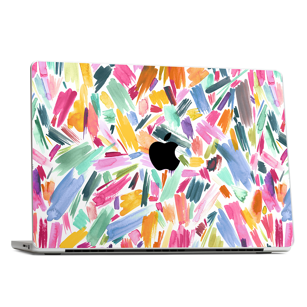 Colorful Abstract Strokes MacBook Skin