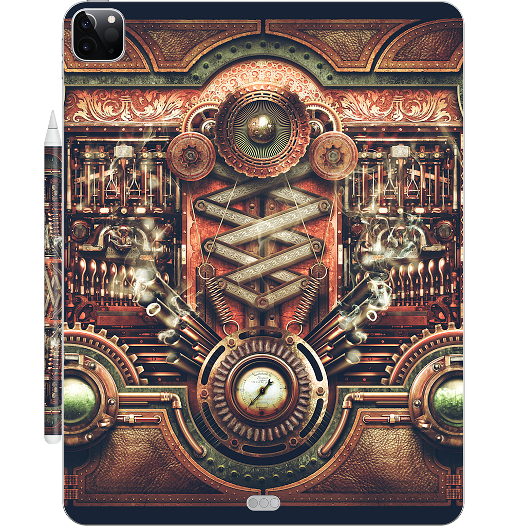 Steampunk Motherboard iPad Skin