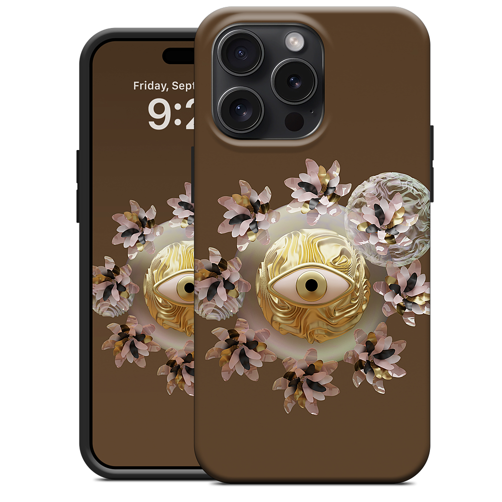 Golden Flowers iPhone Case