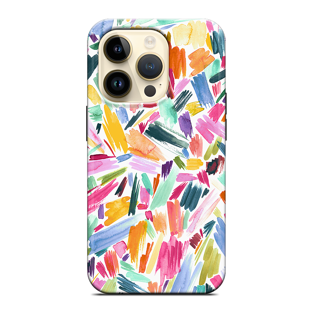 Colorful Abstract Strokes iPhone Case