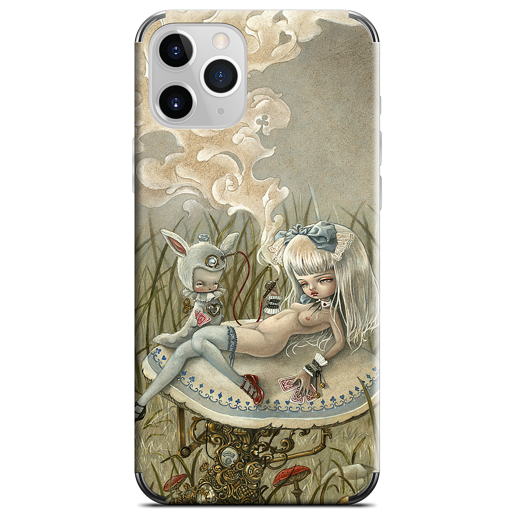 Alice and the Caterpillar iPhone Skin