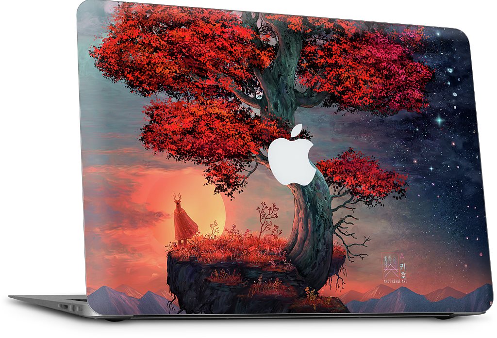 Light & Dark in Equal Parts MacBook Skin