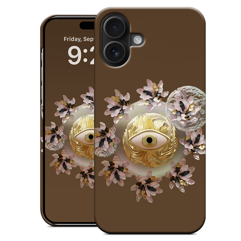 Golden Flowers iPhone Case