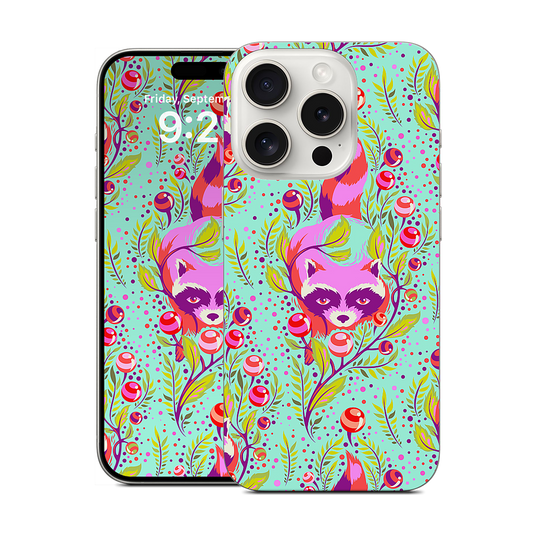 Raccoon Poppy iPhone Skin