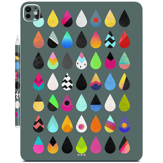 Colorful Rain iPad Skin