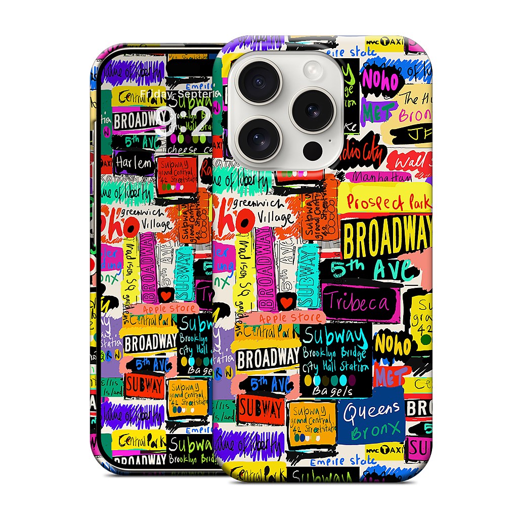 NYC Words iPhone Case