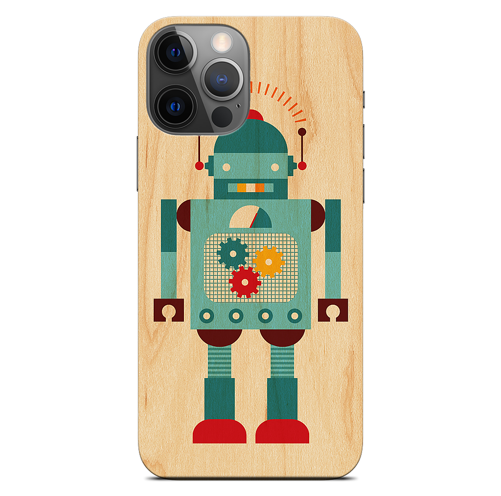 Blue Robot iPhone Skin