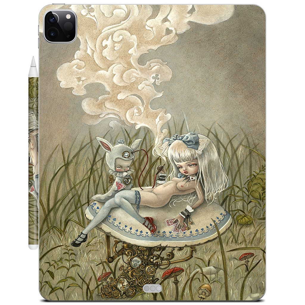 Alice and the Caterpillar iPad Skin