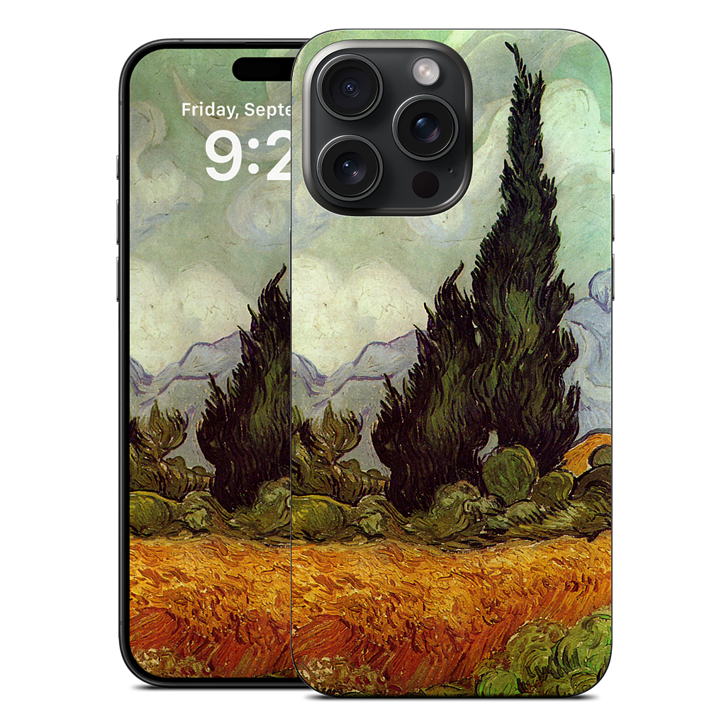 A Wheatfield with Cypresses iPhone Skin