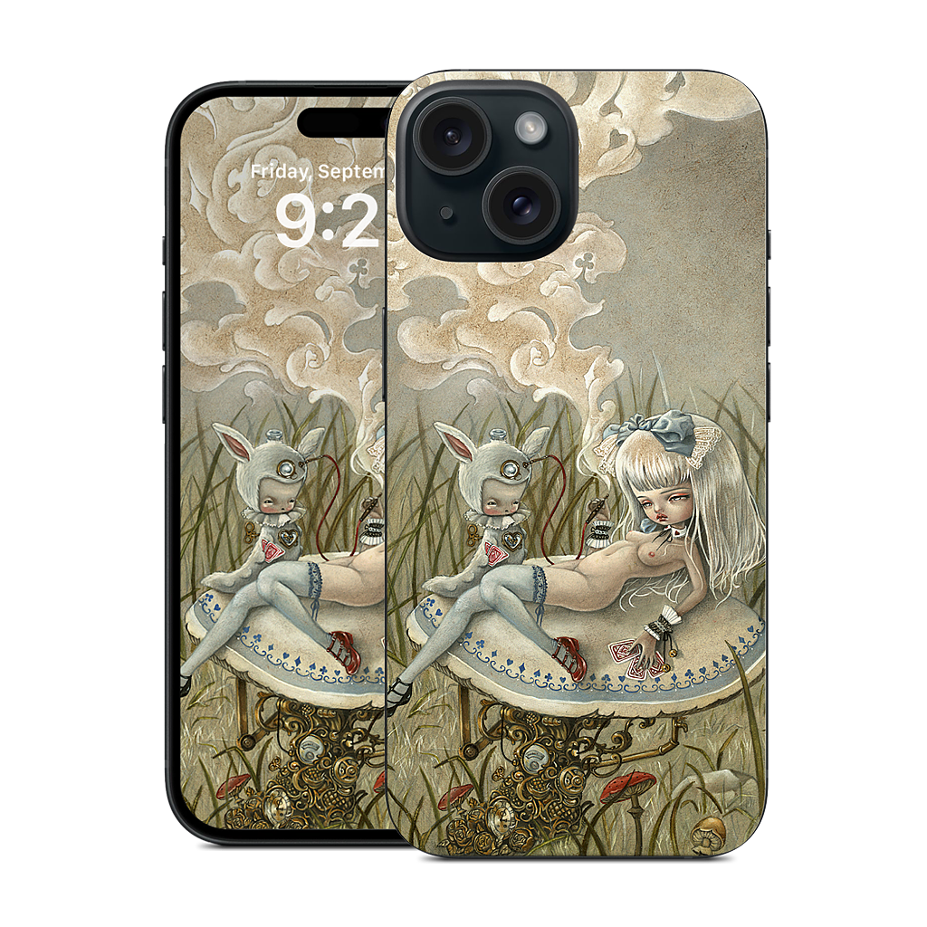 Alice and the Caterpillar iPhone Skin