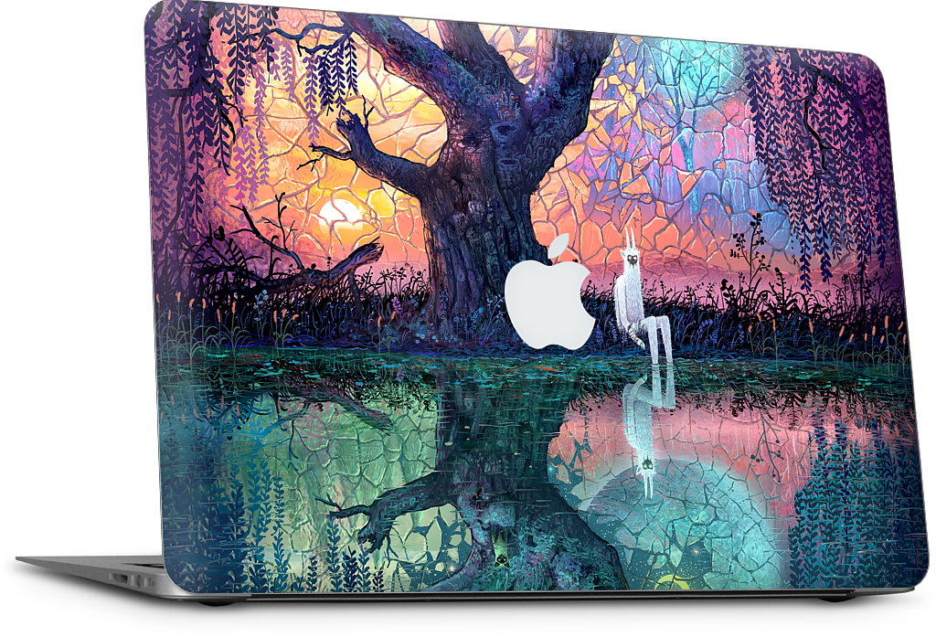 On the Banks of Broken Worlds MacBook Skin