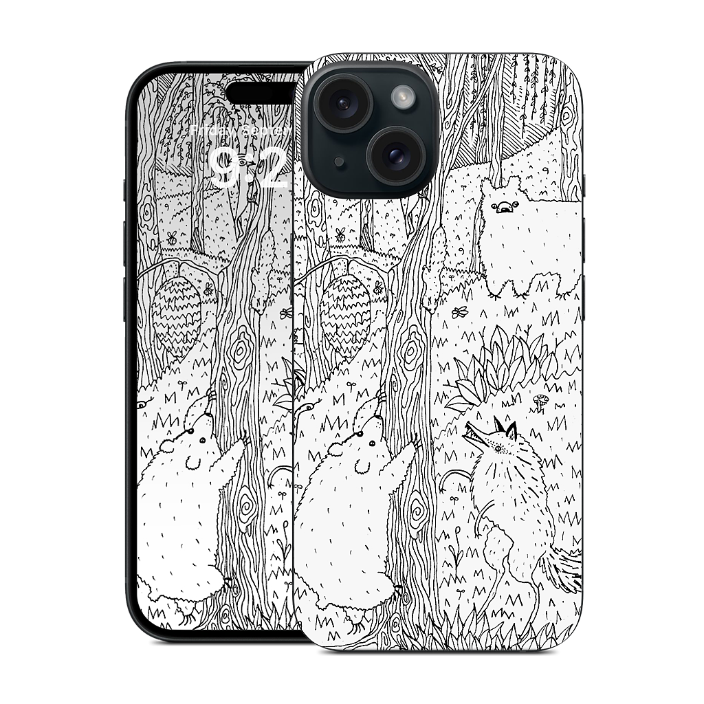 Diurnal Animals of the Forest iPhone Skin