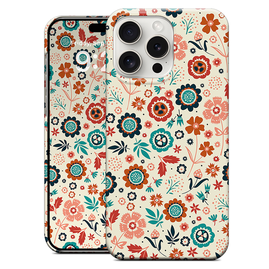 Folk Flowers iPhone Case