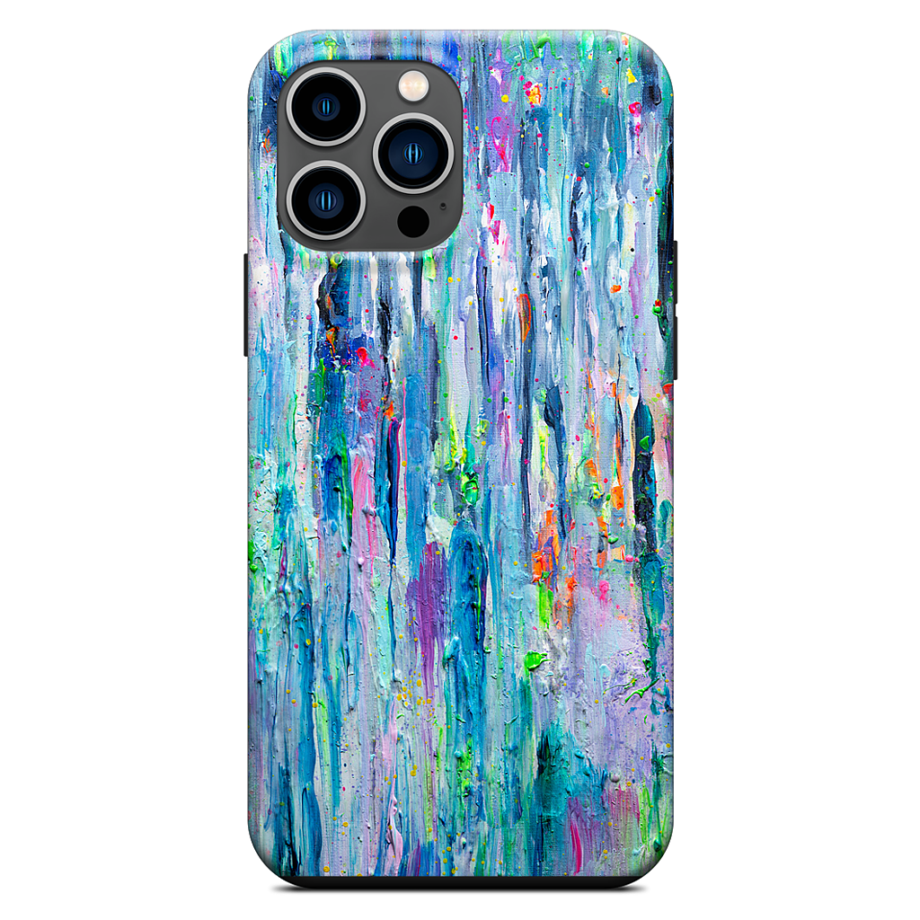 Silver Rain iPhone Case