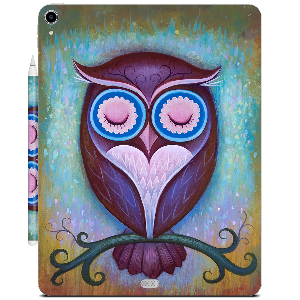 Sleepy Owl iPad Skin