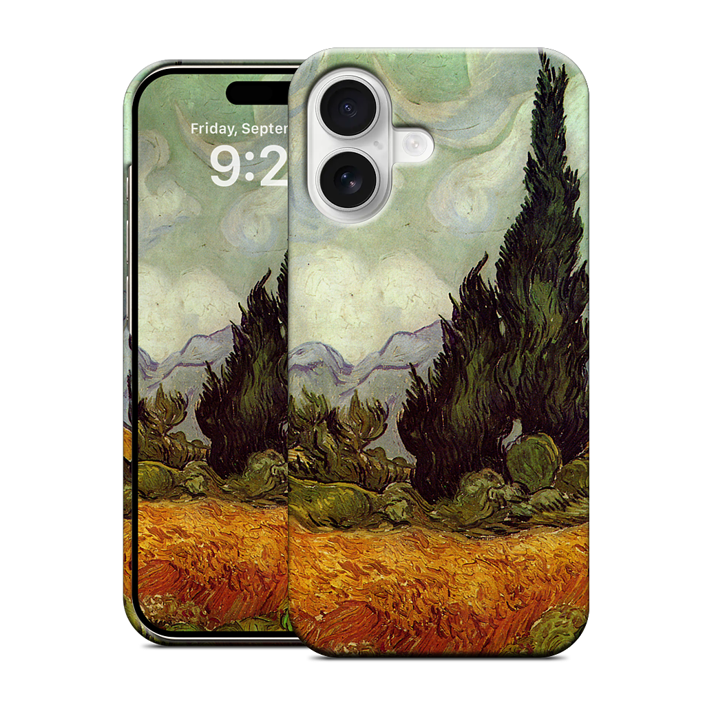 A Wheatfield with Cypresses iPhone Case