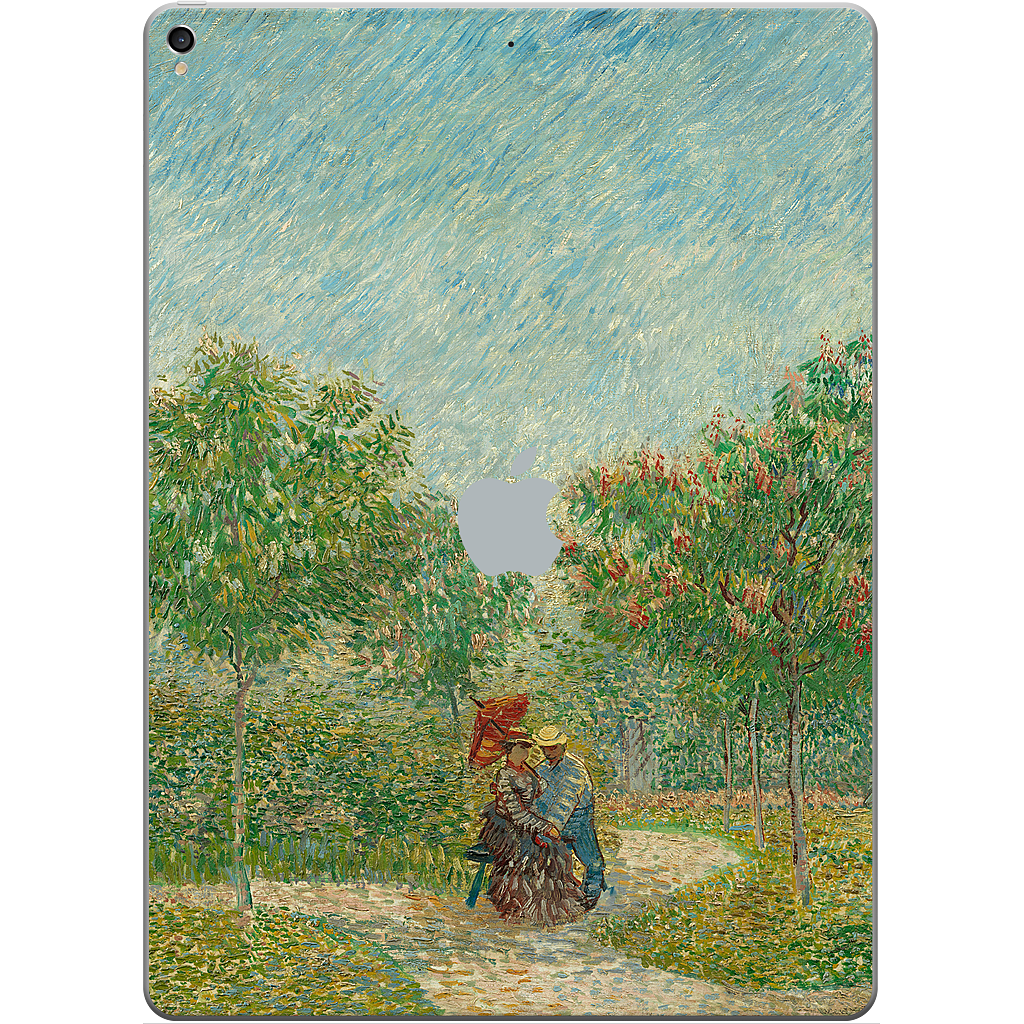 Garden with Courting Couples iPad Skin