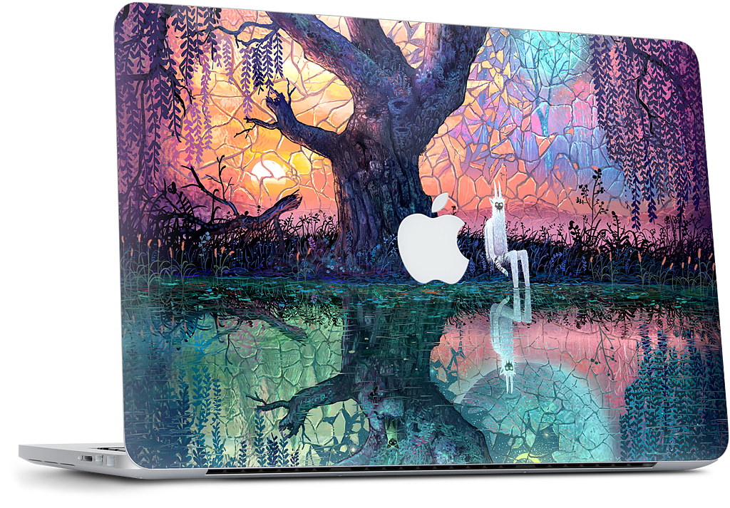 On the Banks of Broken Worlds MacBook Skin