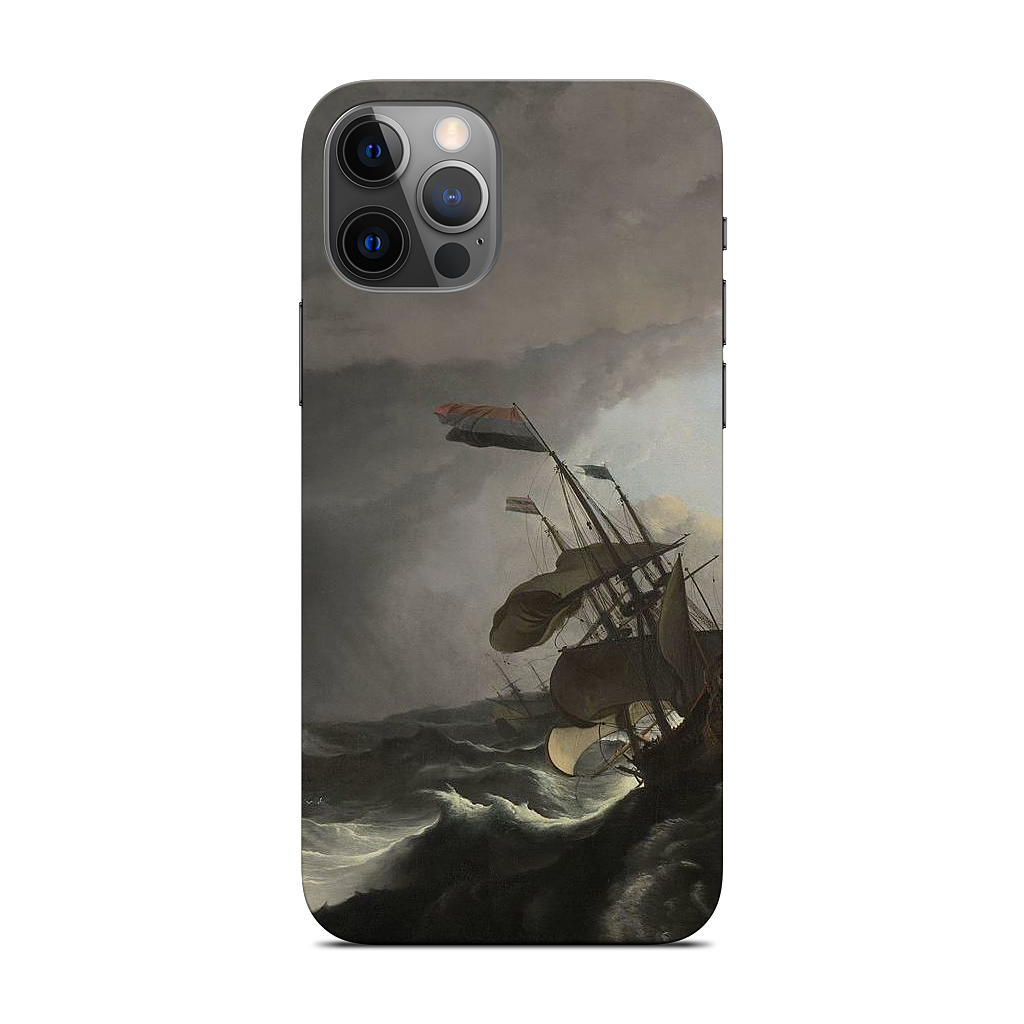 Warships During a Storm iPhone Skin