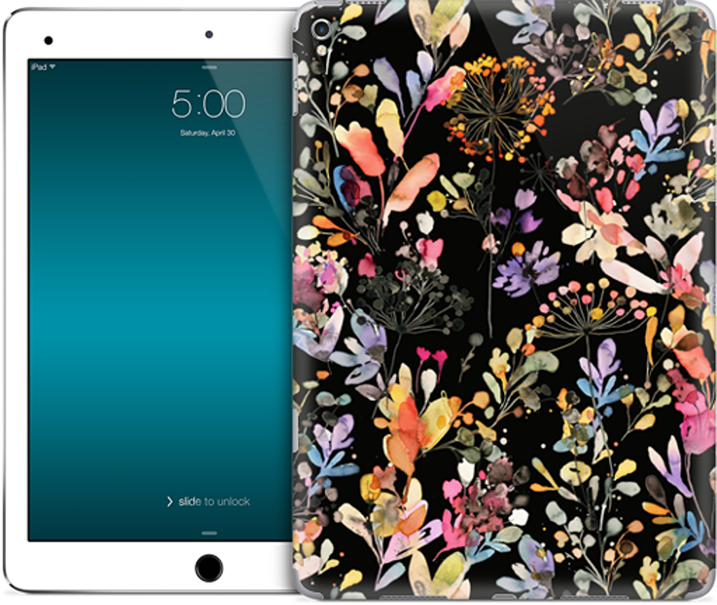 Wild Grasses (Black) iPad Skin