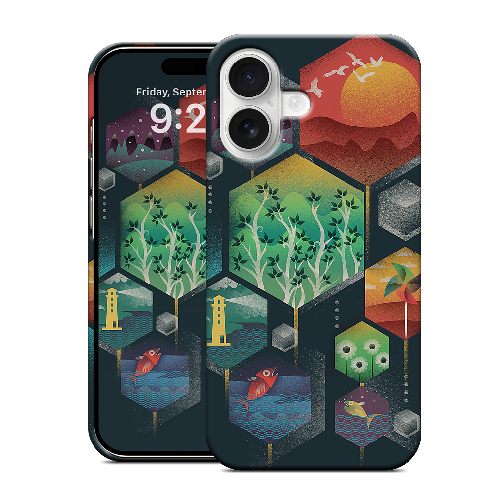 Geometrical Wonders iPhone Case