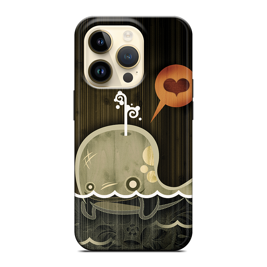 The Enamored Whale iPhone Case