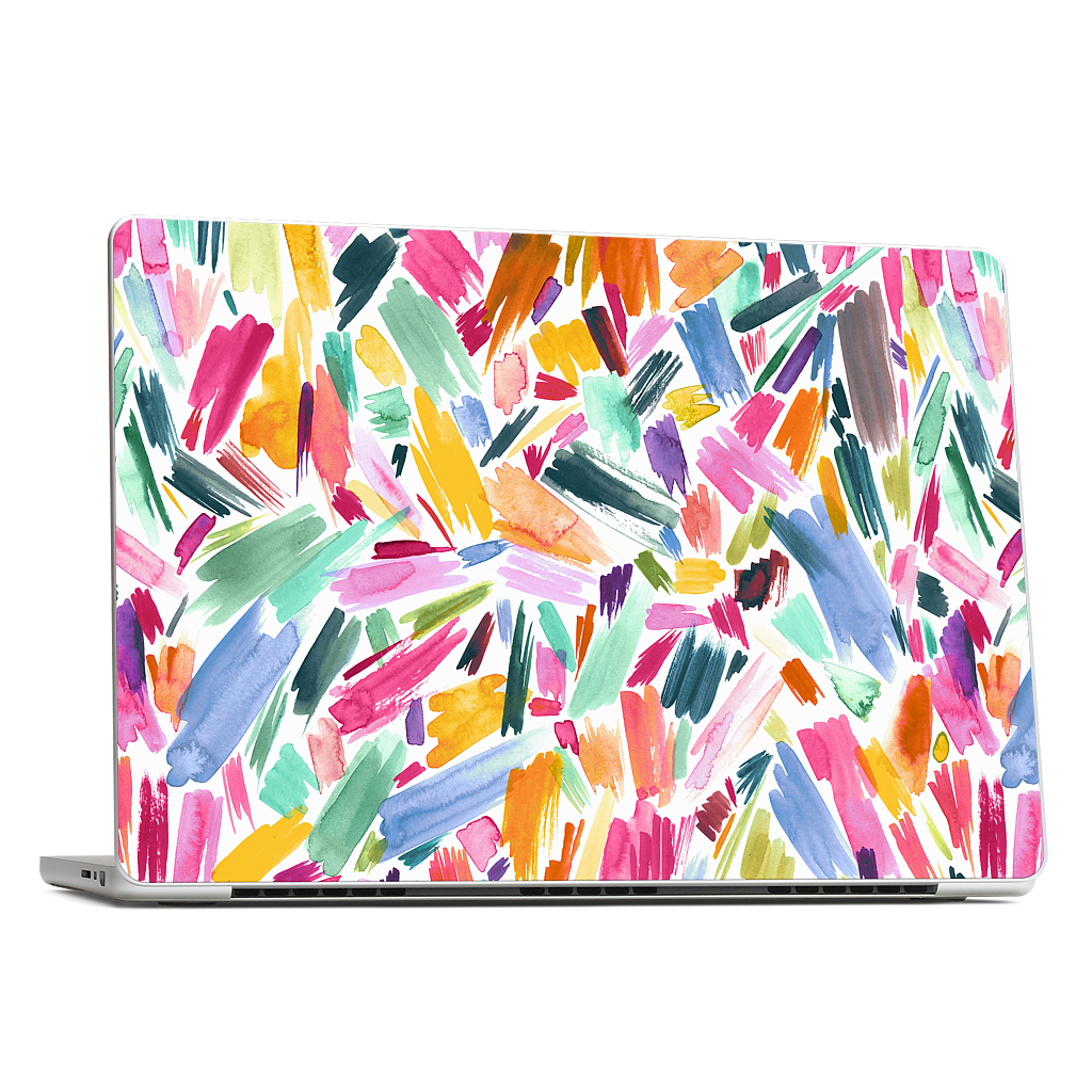 Colorful Abstract Strokes MacBook Skin