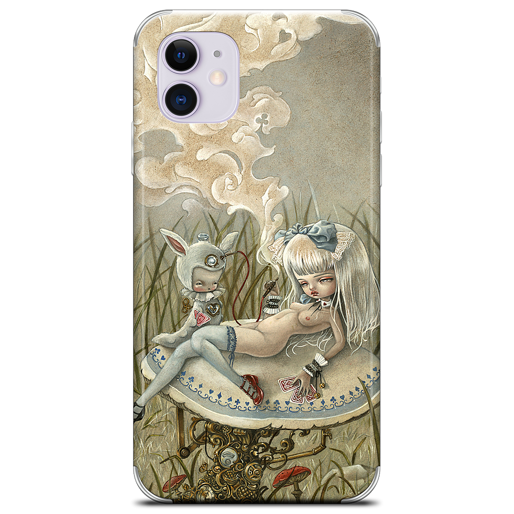 Alice and the Caterpillar iPhone Skin